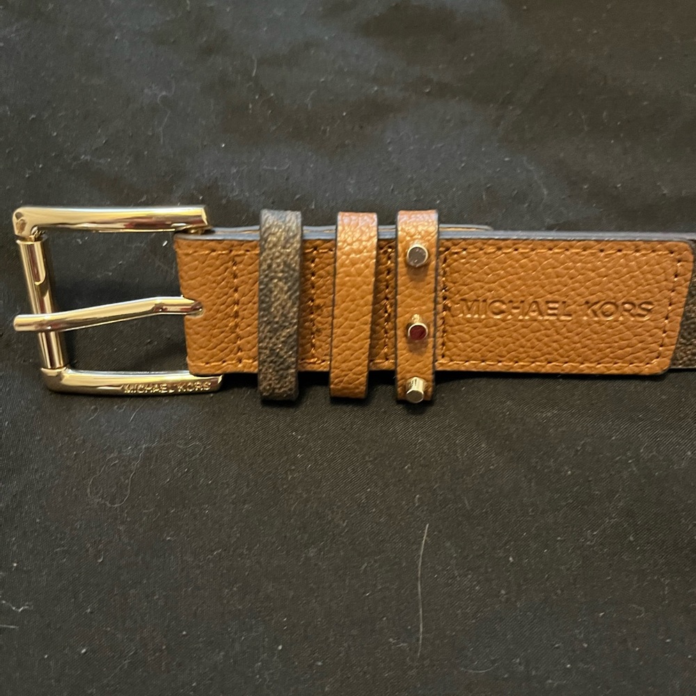 Michael Kors brown emblem belt - Picture 4 of 4